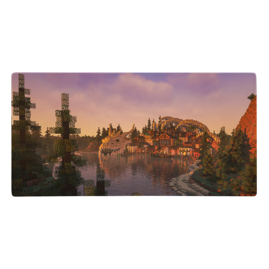 Hoef - "Dragon Skeleton Town" Gaming Mouse Pad