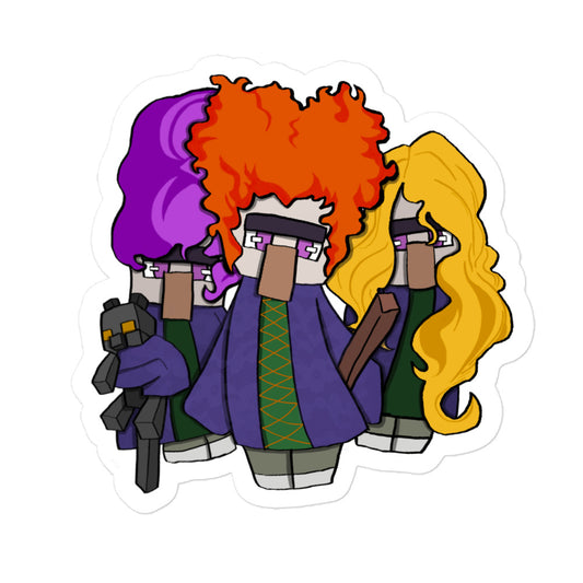 mrshotcheese - Minecraft Hocus Pocus Witches Sticker