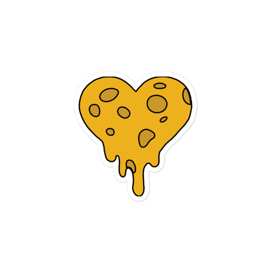 mrshotcheese - Cheese Heart Sticker